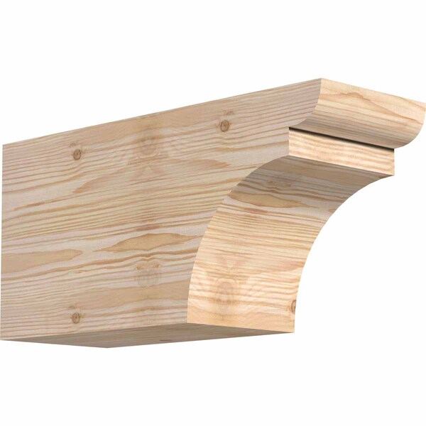 Ekena Millwork Yorktown Smooth Rafter Tail, Douglas Fir, 5 1/2"W x 8"H x 16"L RFT06X08X16YOR00SDF - main